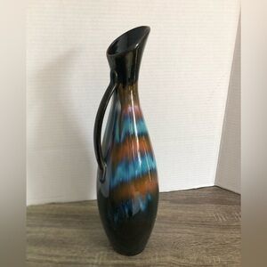 Vtg CCC Rainbow Glaze Pitcher